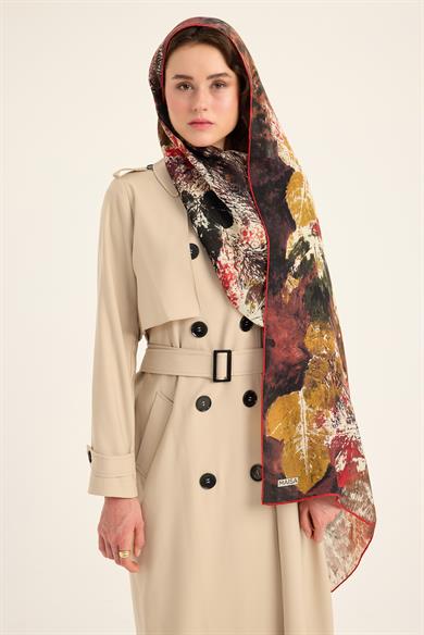 ŞEHVAR YÜN İPEK KAŞMİR ŞAL 70*200 CM - KIRMIZI