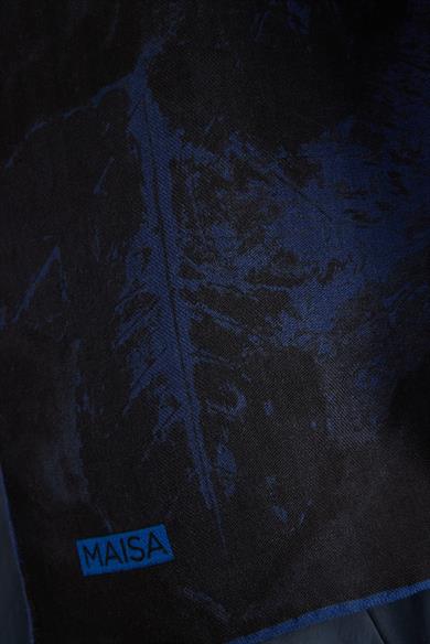 ŞEHVAR YÜN İPEK KAŞMİR ŞAL 70*200 CM - LACİVERT