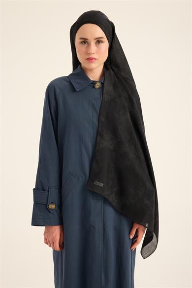 ŞEHVAR YÜN İPEK KAŞMİR ŞAL 70*200 CM - SİYAH