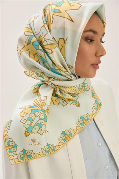 ŞİMAL MULBERRY İPEK EŞARP 90*90 CM - SARI