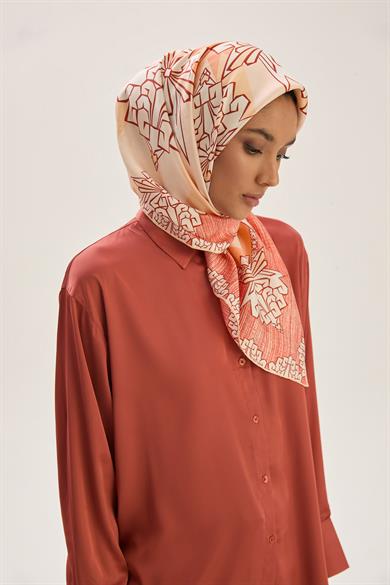 ŞİMAL MULBERRY İPEK EŞARP 90*90 CM - SOMON