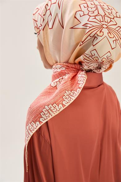 ŞİMAL MULBERRY İPEK EŞARP 90*90 CM - SOMON