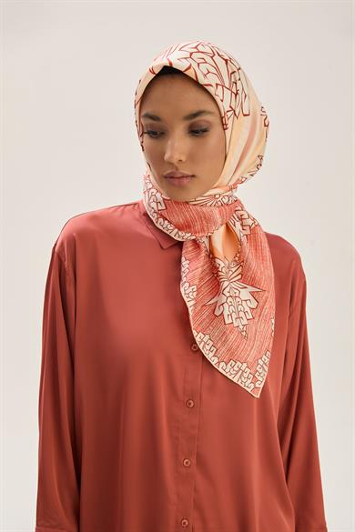 ŞİMAL MULBERRY İPEK EŞARP 90*90 CM - SOMON