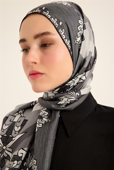 ŞİMAL MULBERRY İPEK ŞAL 70*190 CM - ANTRASİT