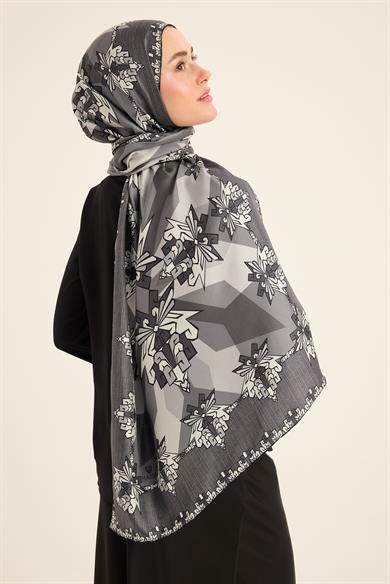 ŞİMAL MULBERRY İPEK ŞAL 70*190 CM - ANTRASİT