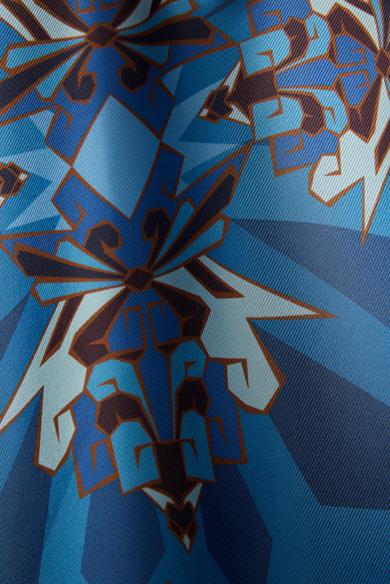 ŞİMAL MULBERRY İPEK ŞAL 70*190 CM - LACİVERT