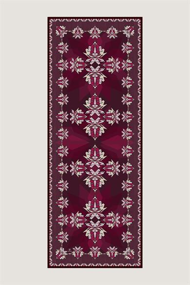 ŞİMAL MULBERRY İPEK ŞAL 70*190 CM - MÜRDÜM