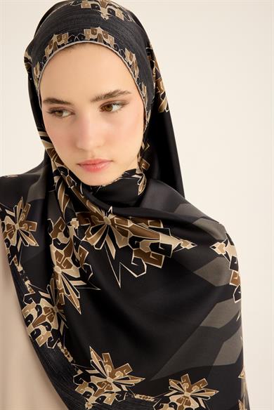ŞİMAL MULBERRY İPEK ŞAL 70*190 CM - SİYAH