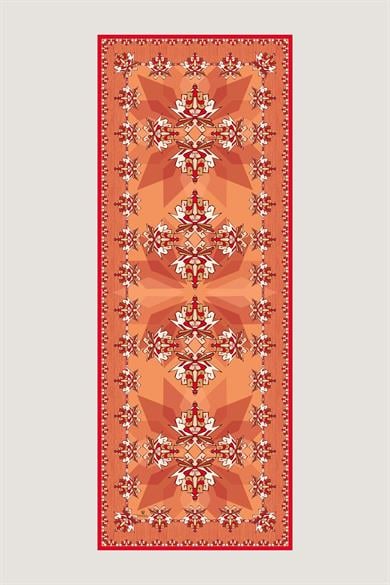 ŞİMAL MULBERRY İPEK ŞAL 70*190 CM - TURUNCU