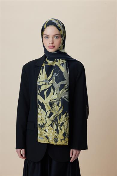 SİTARE PAMUK İPEK ŞAL 70*190 CM - GOLD