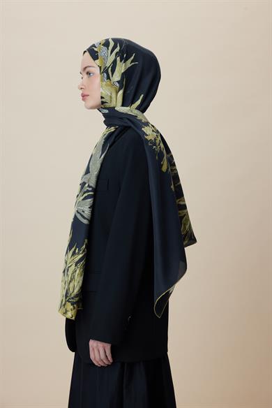 SİTARE PAMUK İPEK ŞAL 70*190 CM - GOLD