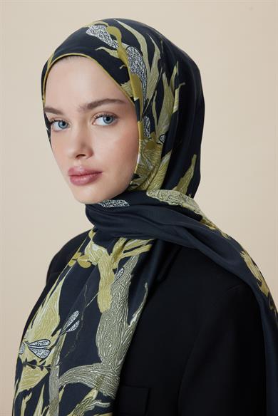 SİTARE PAMUK İPEK ŞAL 70*190 CM - GOLD