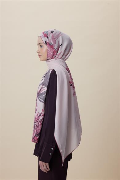 SİTARE PAMUK İPEK ŞAL 70*190 CM - PUDRA PEMBE