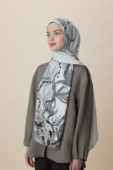 SİTARE PAMUK İPEK ŞAL 70*190 CM - TAŞ