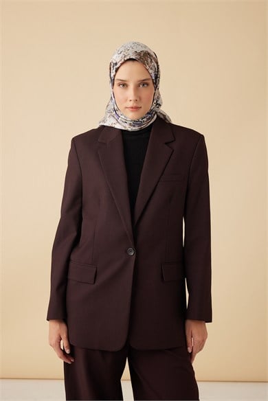SU MASALI TİVİL İPEK EŞARP 90*90 CM - VİZON