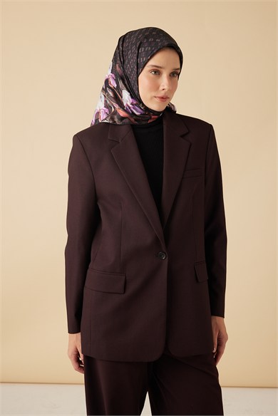 SUSEN TİVİL İPEK EŞARP 90*90 CM - BORDO