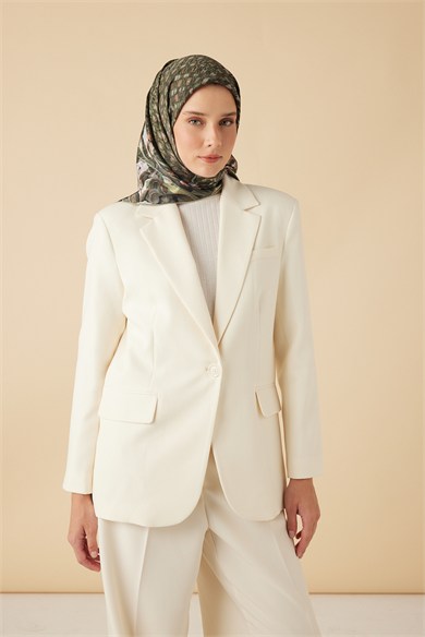 SUSEN TİVİL İPEK EŞARP 90*90 CM - HAKİ