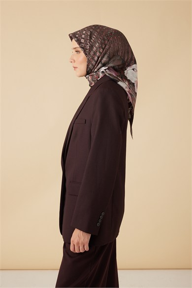 SUSEN TİVİL İPEK EŞARP 90*90 CM - PUDRA PEMBE