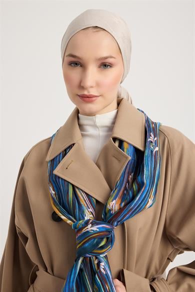 SUZEN FLOŞ VİSKON ŞAL 70*190 CM - CAMEL