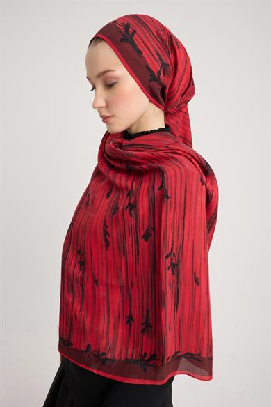SUZEN FLOŞ VİSKON ŞAL 70*190 CM - MÜRDÜM