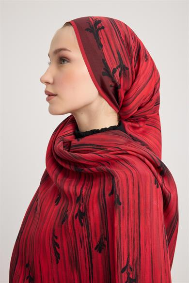 SUZEN FLOŞ VİSKON ŞAL 70*190 CM - MÜRDÜM