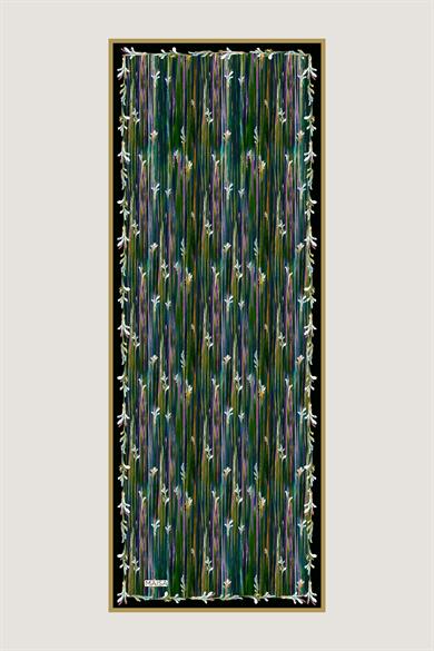 SUZEN FLOŞ VİSKON ŞAL 70*190 CM - SİYAH