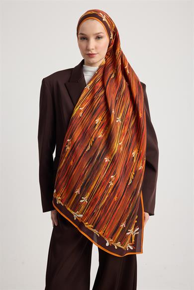 SUZEN FLOŞ VİSKON ŞAL 70*190 CM - TABA