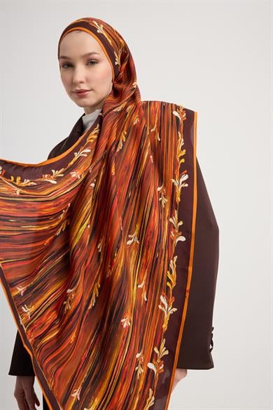 SUZEN FLOŞ VİSKON ŞAL 70*190 CM - TABA