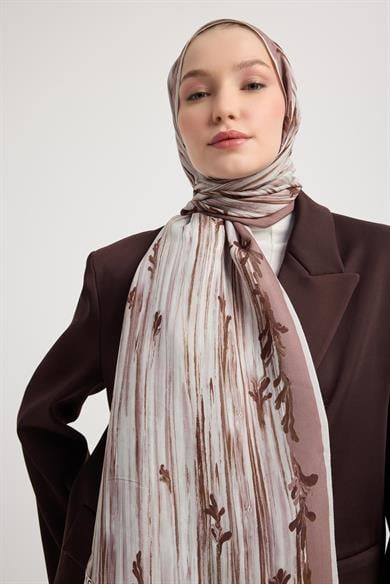 SUZEN FLOŞ VİSKON ŞAL 70*190 CM - VİZON