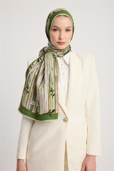 SUZEN FLOŞ VİSKON ŞAL 70*190 CM - YEŞİL
