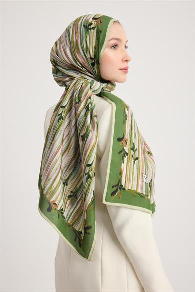 SUZEN FLOŞ VİSKON ŞAL 70*190 CM - YEŞİL