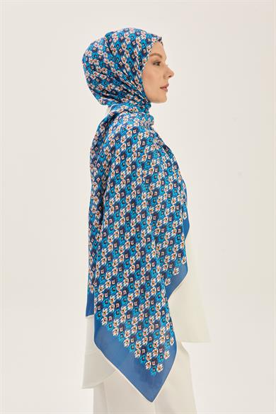 TAN FLOŞ VİSKON 70*190CM ŞAL - LACİVERT 