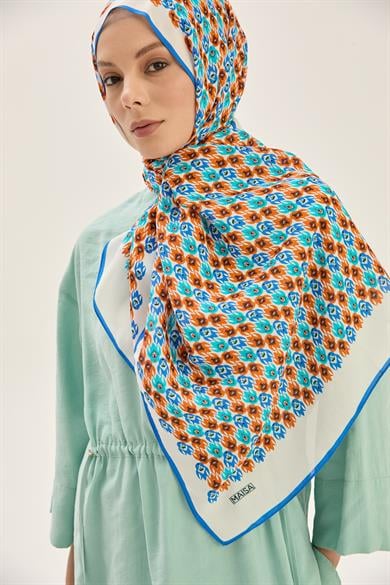 TAN FLOŞ VİSKON 70*190CM ŞAL - MAVİ 