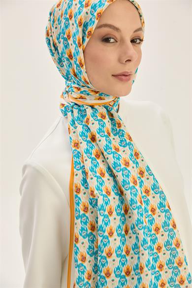 TAN FLOŞ VİSKON 70*190CM ŞAL - TURUNCU 