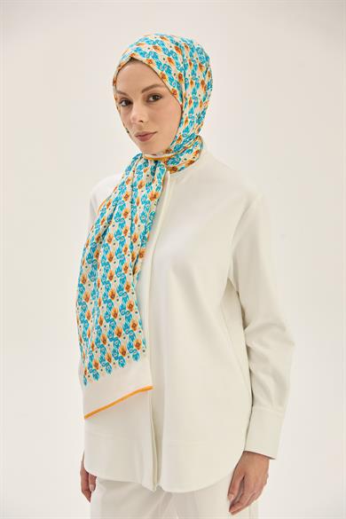 TAN FLOŞ VİSKON 70*190CM ŞAL - TURUNCU 