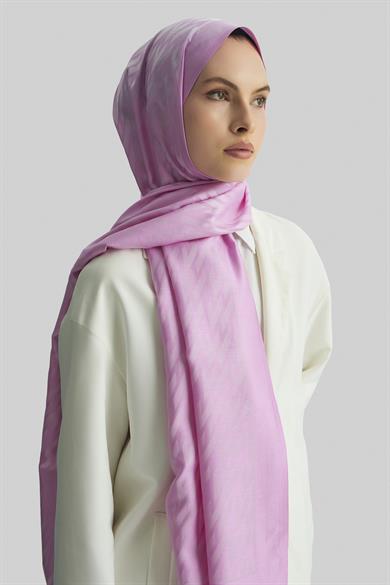 UMAY %100 İPEK JAKARLI ŞAL-PEMBE