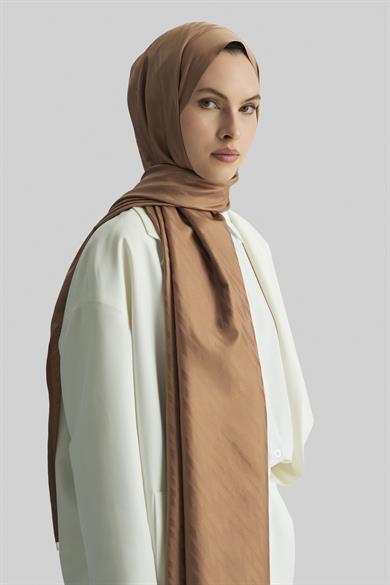 UMAY %100 İPEK JAKARLI ŞAL-SÜTLÜ KAHVE