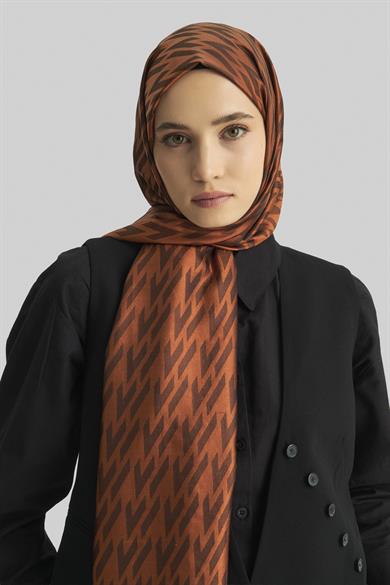 UMAY %100 İPEK JAKARLI ŞAL-TARÇIN