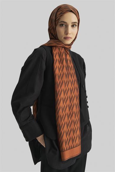 UMAY %100 İPEK JAKARLI ŞAL-TARÇIN