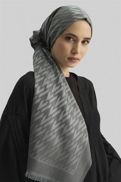 UMAY %100 İPEK JAKARLI ŞAL-TAŞ