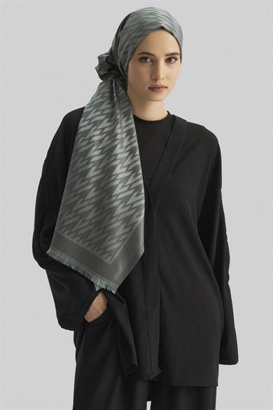 UMAY %100 İPEK JAKARLI ŞAL-TAŞ