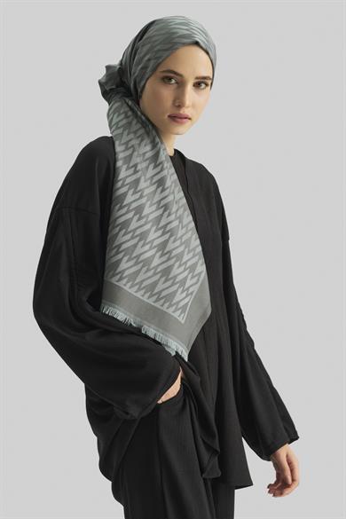 UMAY %100 İPEK JAKARLI ŞAL-TAŞ