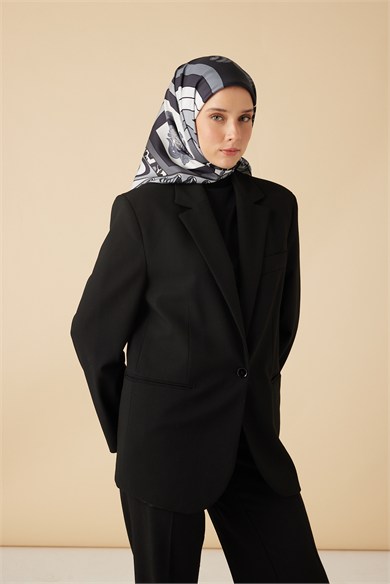 VERDA MULBERRY İPEK EŞARP 90*90 CM - GRİ