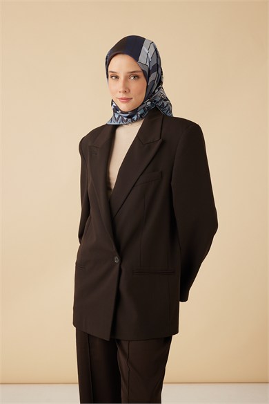 VERDA MULBERRY İPEK EŞARP 90*90 CM - İNDIGO