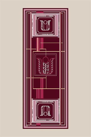 VİRA KREP İPEK ŞAL 70*190 CM - BORDO