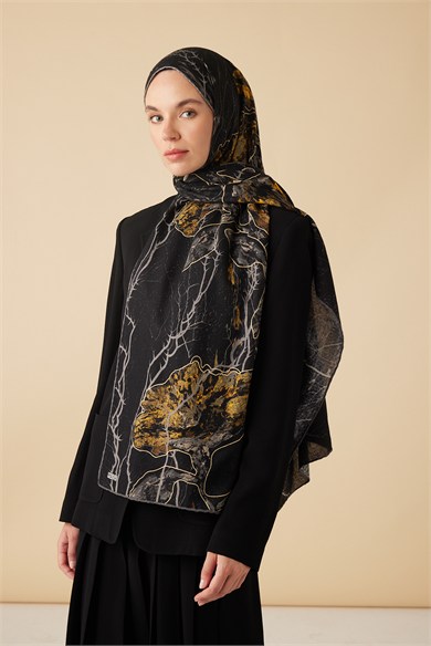VUSLAT YÜN İPEK KAŞMİR ŞAL 70*200 CM - ANTRASİT