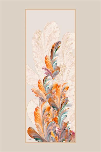 YAKAMOZ KREP İPEK ŞAL 70*190 CM - TAŞ