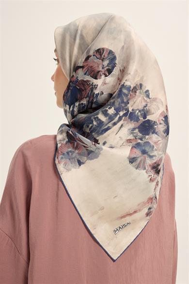 YONCA MULBERRY İPEK EŞARP 90*90 CM - GÜLKURUSU