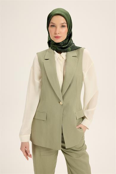 YONCA MULBERRY İPEK EŞARP 90*90 CM - KOYU YEŞİL
