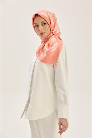 ZER TİVİL İPEK EŞARP 90*90 CM - SOMON